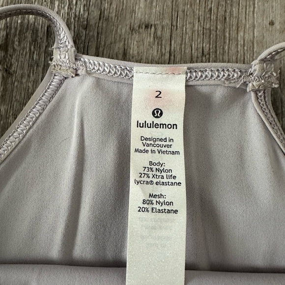 Lululemon Athletica Light Purple Tank Top - Picture 2 of 3